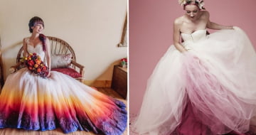 18 Noivas que deixaram seus casamentos mais coloridos aderindo ao Dip Dye